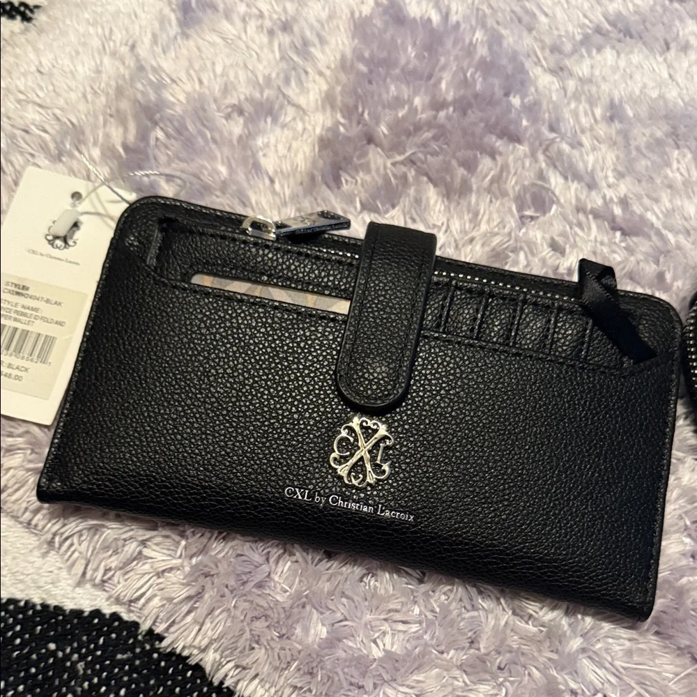 LChristian Lacroix Black camera Bag and Wallet Set NWT - Picture 2 of 11